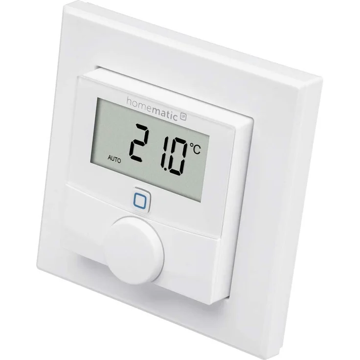 Homematic IP HmIP-WTH-2 Smart Home Wandthermostat mit Luftfeuchtigkeitssensor, digitales Thermostat Heizkörper/Fußbodenheizung mit/ohne App, Amazon Alexa, Google Assistant, Temperaturmessung, Energie sparen (143159A0) – Bild 2