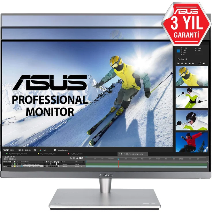 ASUS PA24AC 61,2 cm (24,1 Zoll) Monitor (WUXGA, HDMI, DisplayPort, HDR-10, 5ms Reaktionszeit) schwarz – Bild 2