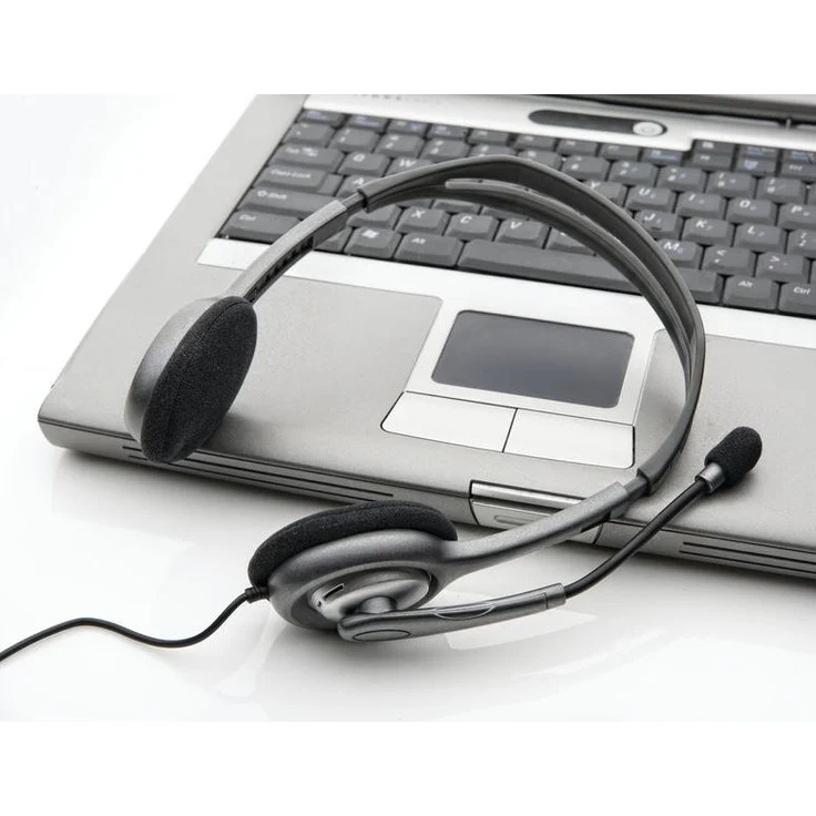 Logitech H111 Kopfhörer mit Mikrofon, Stereo-Headset, Mikrofon und Kopfbügel verstellbar, weiche Ohrpolster, 3,5mm Klinke, 1,8 m Kabel, plattformübergreifend kompatibel, PC/Mac/Laptop/Tablet/Smartphone, VoIP-Headset, grau – Bild 7