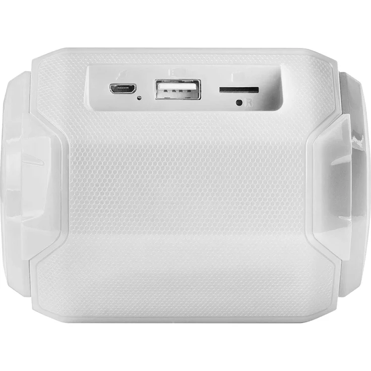 Mars Gaming MSBAX RGB Bluetooth-Lautsprecher mit FM-Radio, Lichteffekt, Kartenleser, weiß – Bild 3
