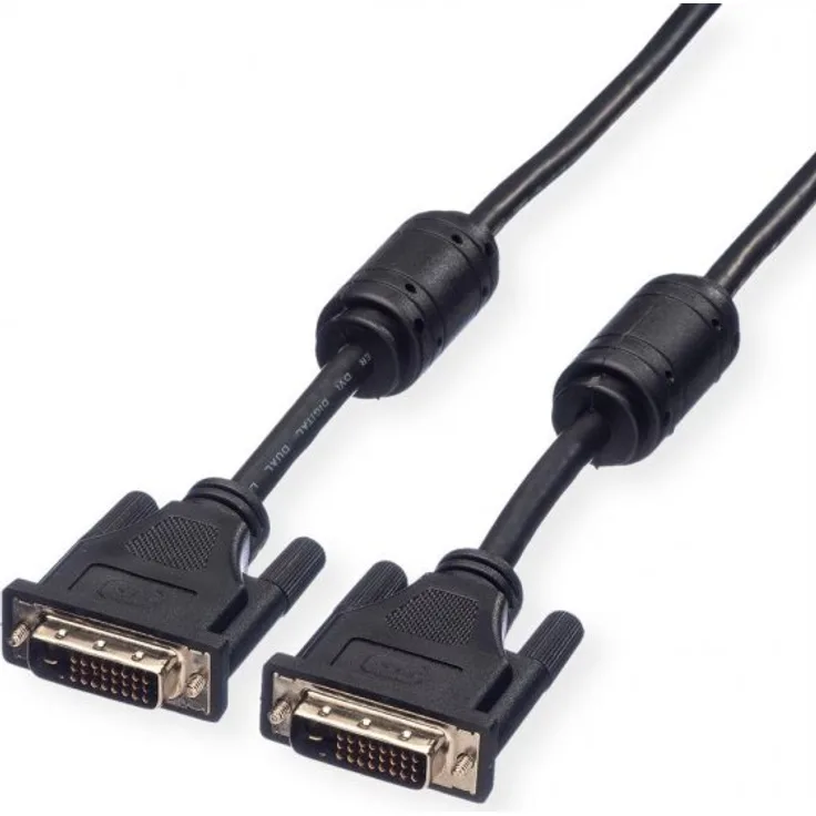 ROLINE Monitorkabel DVI Stecker an Stecker (24+1) dual link 200 cm