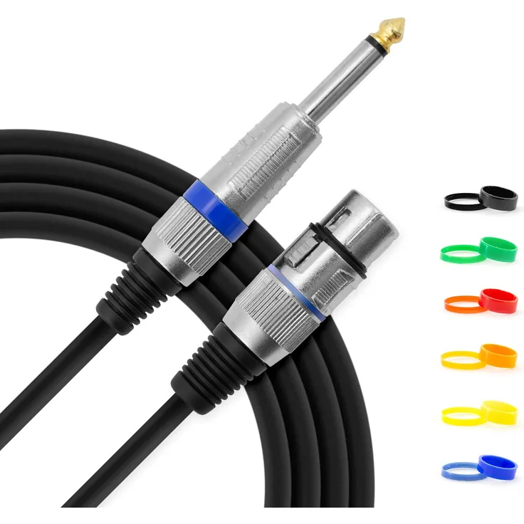 Tiger MIC6-10 Bronze Serie Kabel, XLR-Verbindung auf Klinkenstecker, 10 m