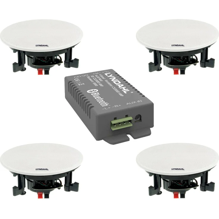 LYNDAHL CS200BT-Kit mit 4 Deckenlautsprecher / Einbaulautsprecher CS200P und Bluetoothverstärker CS200BT-AMP Einbau-Lautsprecher – Bild 1