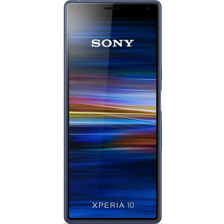 Sony Xperia 10 Smartphone 15,2cm (6 Zoll) Display, 64GB interner Speicher, 3GB RAM, Dual-SIM, Android, Navy – Bild 1