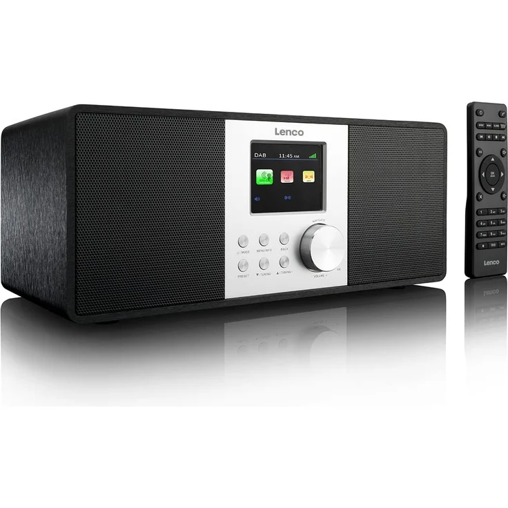 Lenco DIR-200 Internetradio mit WLAN, TFT-Display, schwarz – Bild 1