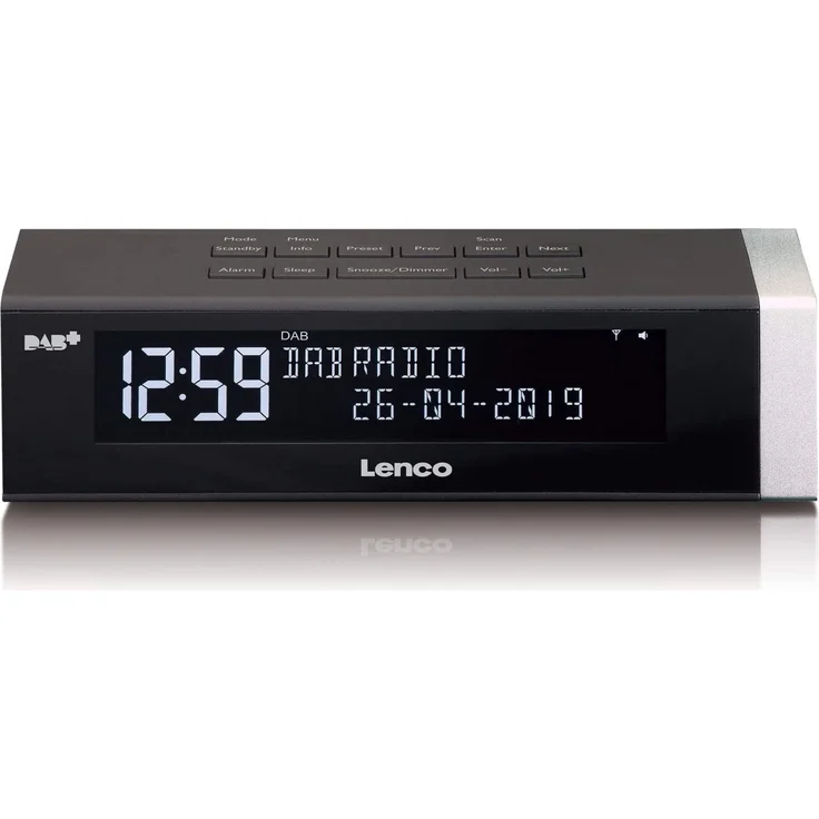 Lenco CR-630BK Radiowecker, LCD-Display, schwarz – Bild 1