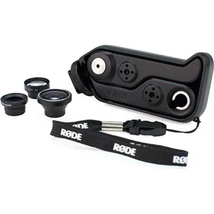 Rode Rodegrip+ Praktische Halterung und Linsensatz für Apple iPhone 4-4S