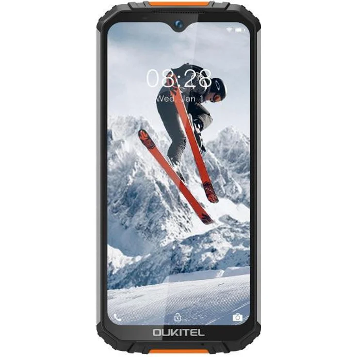 OUKITEL WP6 Outdoor-Smartphone Farbdisplay, 128GB interner Speicher, 6GB RAM, Dual-SIM, Orange – Bild 1