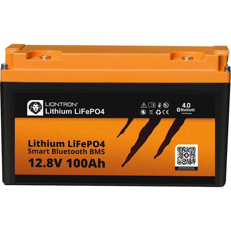 LIONTRON LiFePO4 Akku 12,8V 100Ah LX Arctic bis -30°C BMS mit Bluetooth