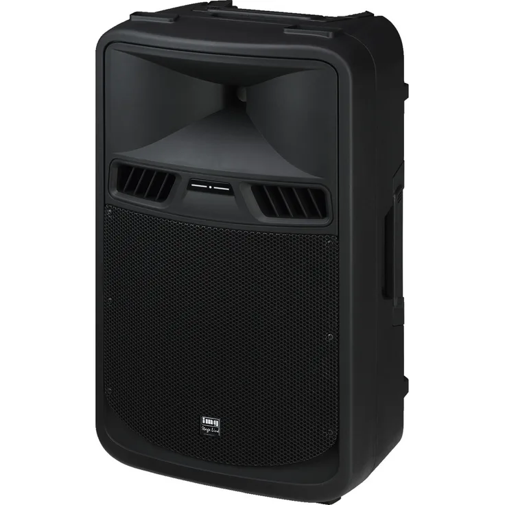 IMG STAGELINE PAK-412 Aktive Power-PA-Lautsprecherbox mit 2-Kanal-Verstärker, 450 W schwarz