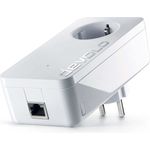 devolo dLAN 1200+ Powerline (1200 Mbit-s Netzwerk über die Steckdose, 1x LAN Port, 1x Powerline Adapter, integrierte Steckdose, PLC Netzwerkadapter) weiß
