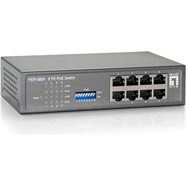 LevelOne Switch 8x FE FEP-0800W90