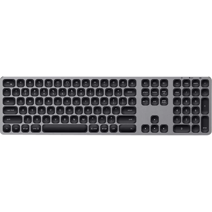 Satechi Aluminum Bluetooth Wireless Keyboard - Tastatur - Bluetooth - Deutsch QWERTZ - Space-grau (ST-AMBKM-DE)