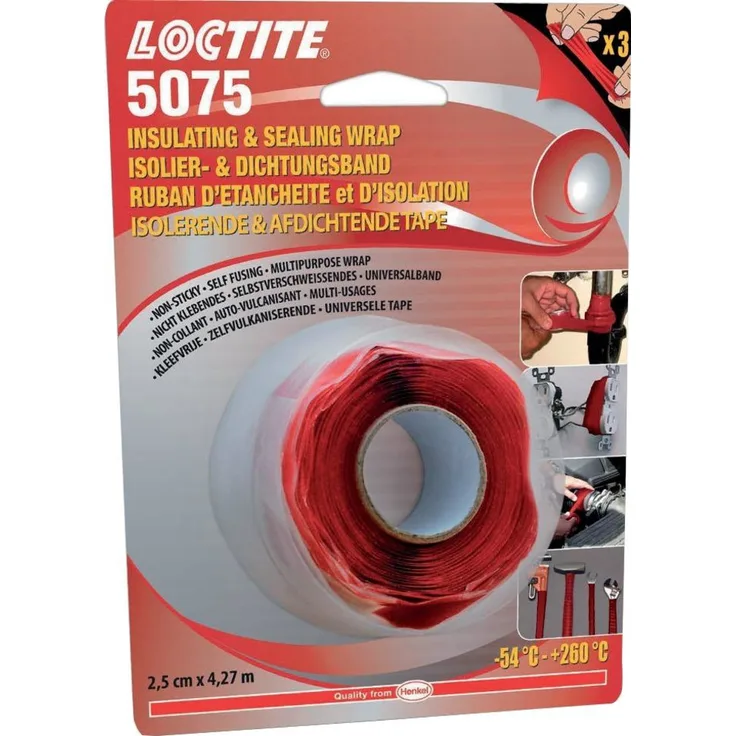 Loctite 10x SI 5075 2,5cm x 4,27m rot BL