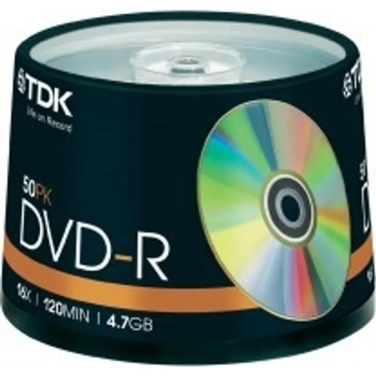 TDK DVD-R 4.7GB 16x, 50er Spindel (T19417)