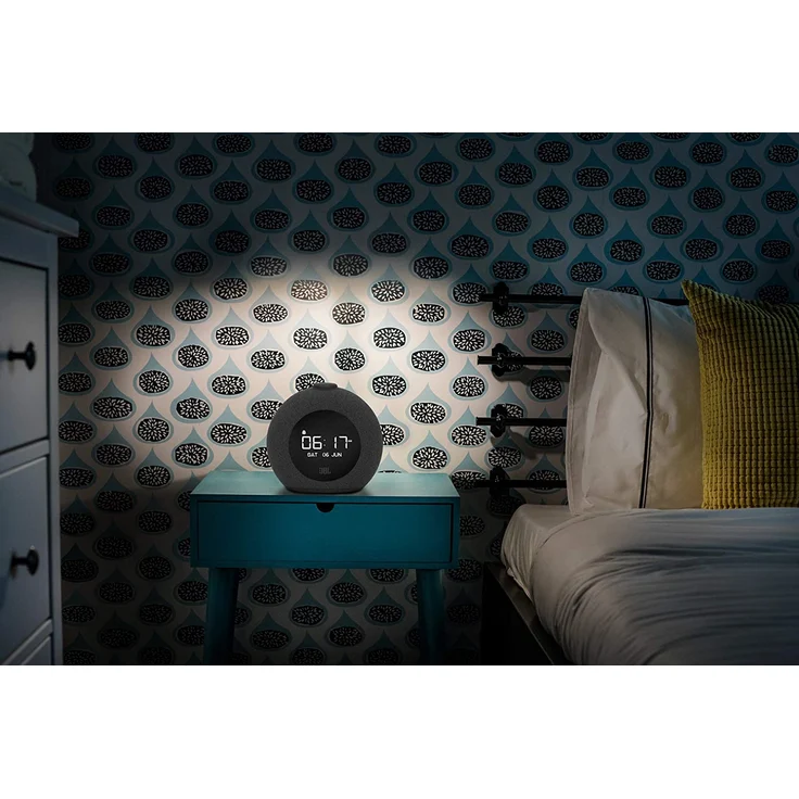 JBL Horizon 2 Mini Radiowecker mit Bluetooth, LED-Display, grau – Bild 5