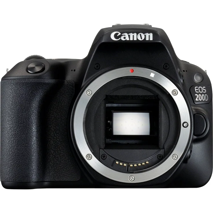 Canon EOS 200D SLR-Digitalkamera (24,2 Megapixel, 7,7 cm (3 Zoll) Display, Full-HD, APS-C CMOS-Sensor, WLAN mit NFC, DIGIC 7) nur Gehäuse schwarz + Tamron Ultra-Tele-Megazoom 18-400mm F-3.5-6.3 Di II VC HLD Objektiv für Canon schwarz
