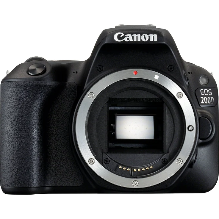 Canon EOS 200D SLR-Digitalkamera (24,2 Megapixel, 7,7 cm (3 Zoll) Display, Full-HD, APS-C CMOS-Sensor, WLAN mit NFC, DIGIC 7) nur Gehäuse schwarz + Tamron Ultra-Tele-Megazoom 18-400mm F-3.5-6.3 Di II VC HLD Objektiv für Canon schwarz – Bild 1