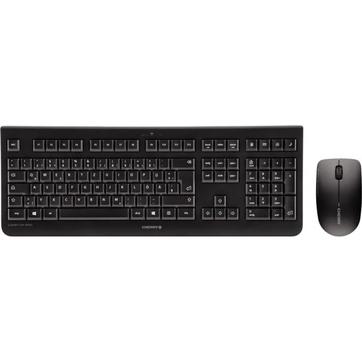 CHERRY DW 3000 - Tastatur-und-Maus-Set - kabellos - 2.4 GHz - Deutsch QWERTZ - CHERRY LPK - Schwarz, Anthrazit (JD-0710DE-2) – Bild 1