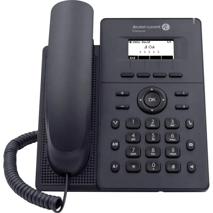 Alcatel-Lucent Halo Series H2P - VoIP-Telefon - dreiweg Anruffunktion - SIP, SIP v2, SRTP - Grau (3MK27005AA)