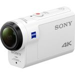 Sony FDR-X3000R 4K Action Cam mit BOSS (Exmor R CMOS Sensor, Carl Zeiss Tessar Optik, GPS, WiFi, NFC) mit RM-LVR3 Live View Remote Fernbedienung, weiß