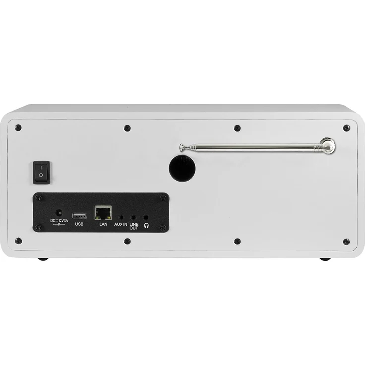 Imperial 22-237-00 Dabman i200 Internet--DAB+ Radio mit CD-Player (Stereo Sound, UKW, WLAN, Aux In, Line-Out, Kopfhörer Ausgang, Inklusiv Netzteil) weiß – Bild 2