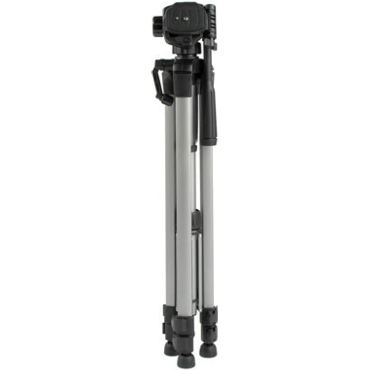 Cullmann ALPHA 2500 Stativ mit 3-Wege-Kopf (2 Auszüge, Gewicht 1277g, Tragfähigkeit 2,5 kg, 165cm Höhe, Packmaß 67cm) – Bild 3