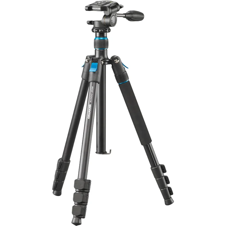 Cullmann Rondo 460M RW20 Allround-Dreibeinstativ mit 3-Wege-Kopf, Tragkraft 4kg, Packmaß 43,5 cm, Auszugshöhe 157,5cm – Bild 1