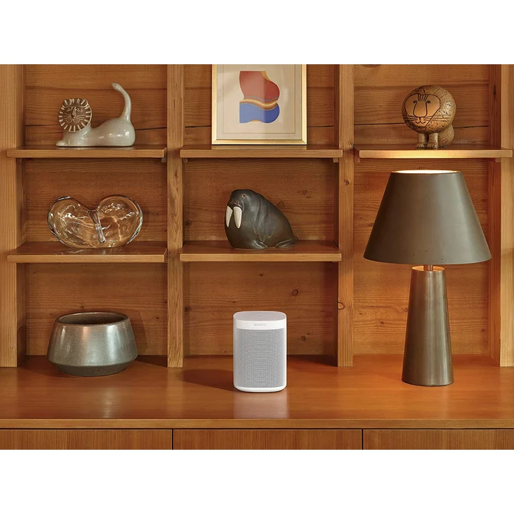 Sonos One SL All-In-One Multiroom-Lautsprecher mit Webradio, feuchtigkeitsresistent, geeignet für Indoor, Outdoor, weiß – Bild 5