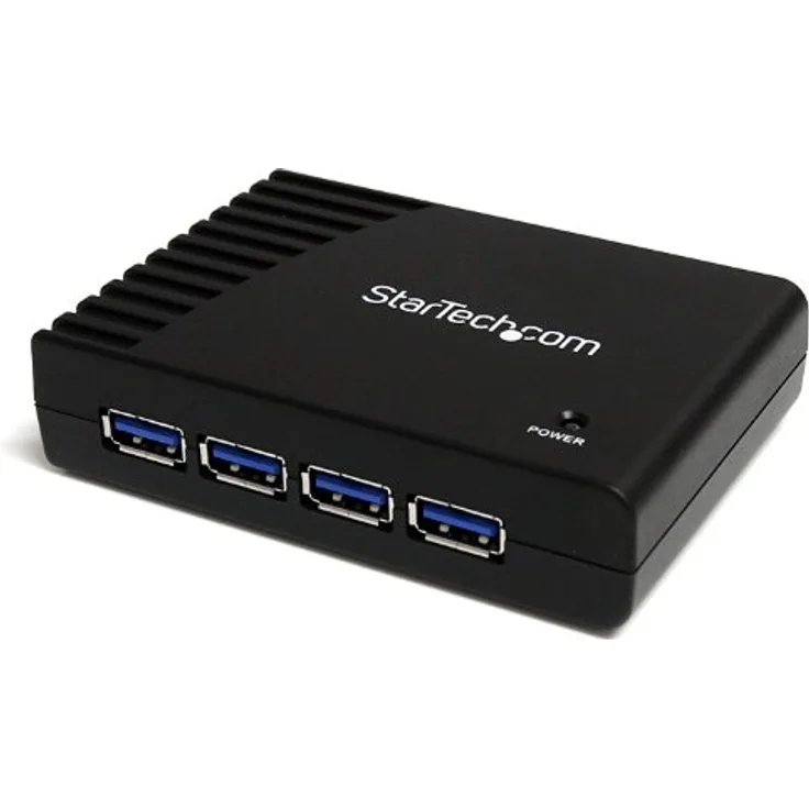 StarTech.com 4 Port SuperSpeed USB 3.0 Hub, Schwarz