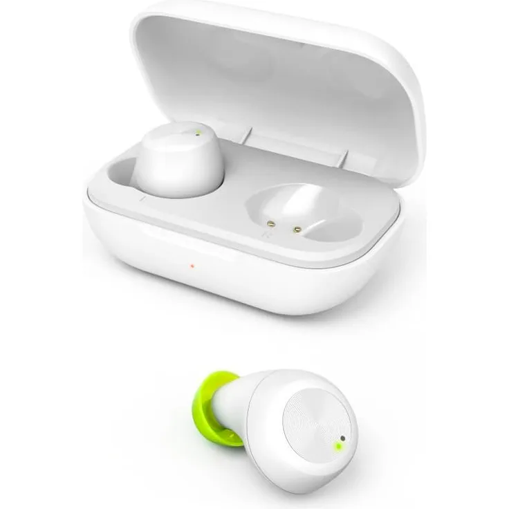Hama Spirit Chop True Wireless In-Ear-Kopfhörer mit Bluetooth, Mikrofon, Siri, spritzwassergeschützt, weiß