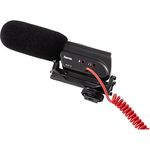 Hama Richtmikrofon für Camcorder, Spiegelreflex- und Systemkameras, Umschaltbare Richtcharakteristik, RMZ-18, Schwarz