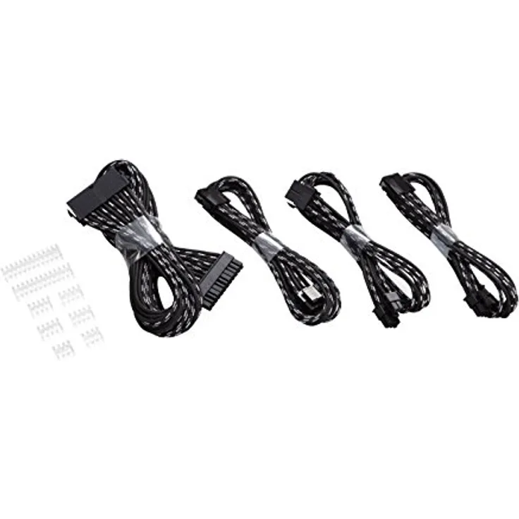 Verlängerungskabel-Set 500mm S-Muster - schwarz/silbe - Verlängerungskabel (PH-CB-CMBO_SSV)