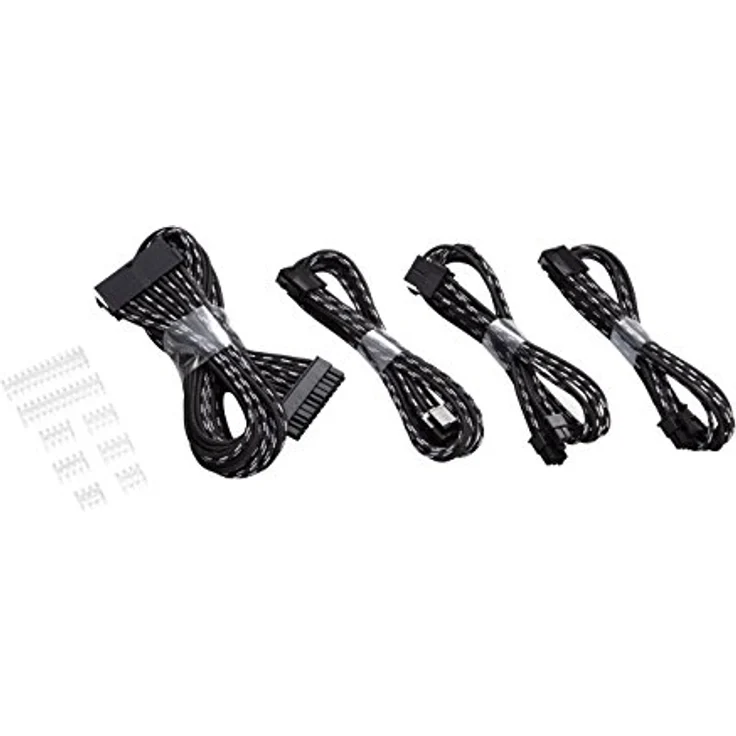 Verlängerungskabel-Set 500mm S-Muster - schwarz/silbe - Verlängerungskabel (PH-CB-CMBO_SSV)