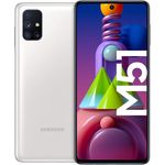 Samsung Galaxy M51 Smartphone 17,02cm (6,7 Zoll) AMOLED-Display, 128GB interner Speicher, 6GB RAM, Dual-SIM, White