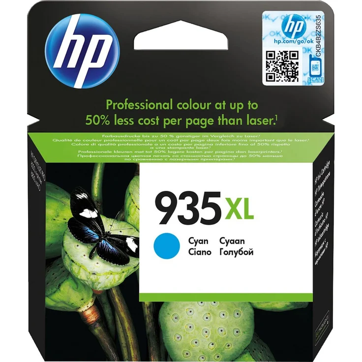 HP 935XL Cyan Original Tintenpatrone mit hoher Reichweite – Bild 1