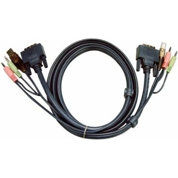 Kabelsatz Aten DVI+USB+Audio, 2L-7D05UD, Länge 5m