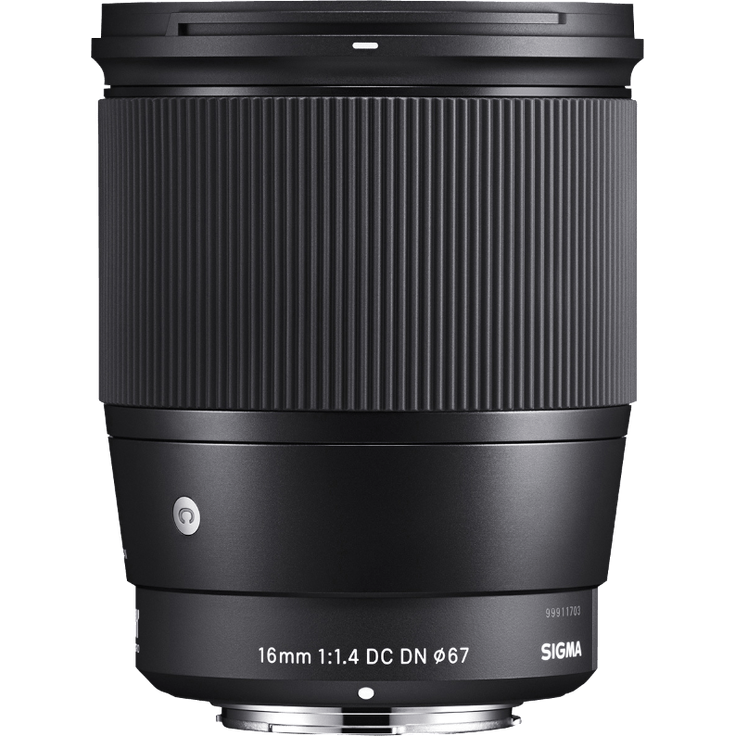 Sigma 16mm F1,4 DC DN Contemporary Objektiv (67mm Filtergewinde) für Sony-E Objektivbajonett