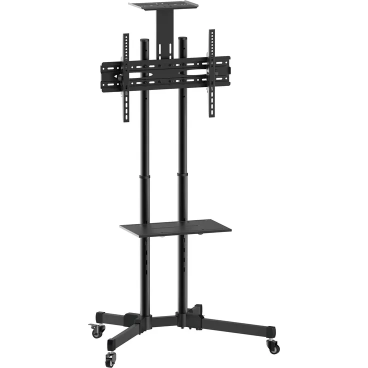 VALUE LCD--TV-Rollständer | schwarz | Für Bildschirme und TV-Monitore bis 50 kg (37'' bis 70'') | Für den Einsatz in Konferenz- oder Schulungsräumen
