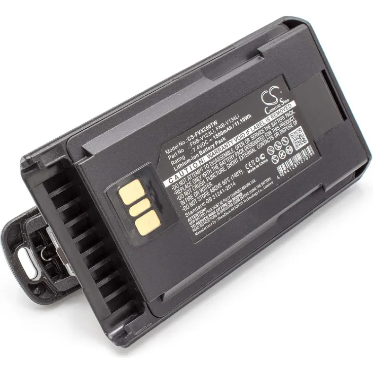 VHBW Akku, geeignet für Funkgerät, Walkie Talkie Vertex/Yaesu EVX-530, EVX-531, EVX-534, EVX-539, VX-260, VX-261 1500 mAh, 7,4 V, Li-Ion