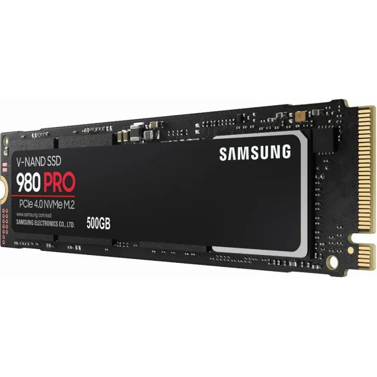 Samsung 980 PRO MZ-V8P500BW - Solid-State-Disk - verschlüsselt - 500 GB - intern - M.2 2280 - PCI Express 4.0 x4 (NVMe) - Puffer: 512 MB - 256-Bit-AES - TCG Opal Encryption (MZ-V8P500BW) – Bild 2