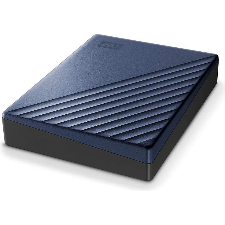 WD My Passport Ultra WDBFTM0050BBL - Festplatte - verschlüsselt - 5 TB - extern (tragbar) - USB 3.1 (USB-C Steckverbinder) - 256-Bit-AES - Blau (WDBFTM0050BBL-WESN) – Bild 3