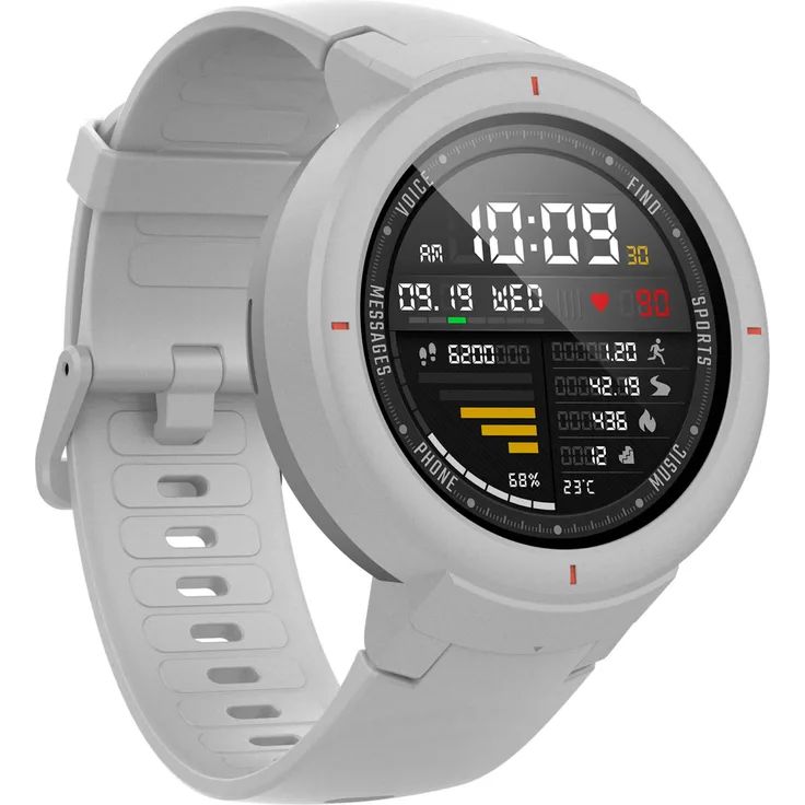 Amazfit Verge Smartwatch GPS, Unisex, 43mm, Kunststoffgehäuse, Weiß