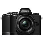 Olympus OM-D E-M10 Systemkamera (16 Megapixel, Live MOS Sensor, True Pic VII Prozessor, 3-Achsen VCM Bildstabilisator, Sucher, Full-HD, HDR) Kit inkl. 14-42mm Objektiv (elektr. Zoom) schwarz