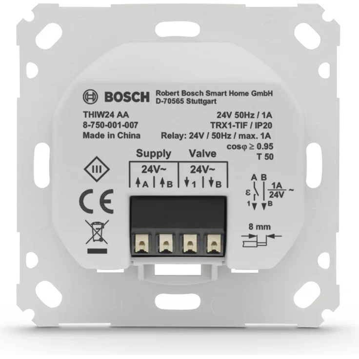 Bosch Smart Home Raumthermostat für Fußbodenheizungen mit kabelgebundener Steuerung, 24 V, kompatibel mit Google Assistant und Alexa, weiß (8750001004) – Bild 6