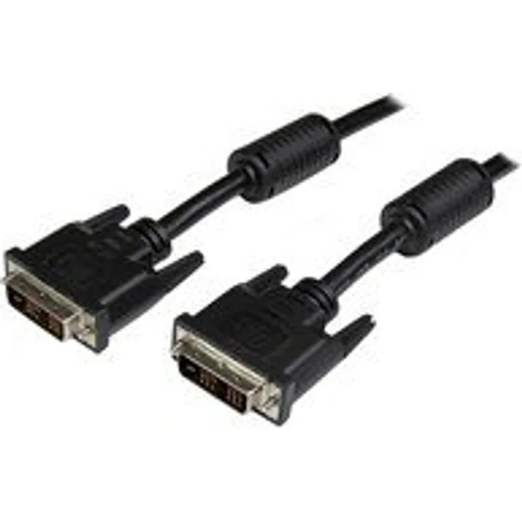 StarTech.com DVI-D Single Link Kabel - St/St - DVI-Kabel - Single Link - DVI-D (M) - DVI-D (M) - 3,0m - geformt, Flügelschrauben - Schwarz (DVIDSMM3M)