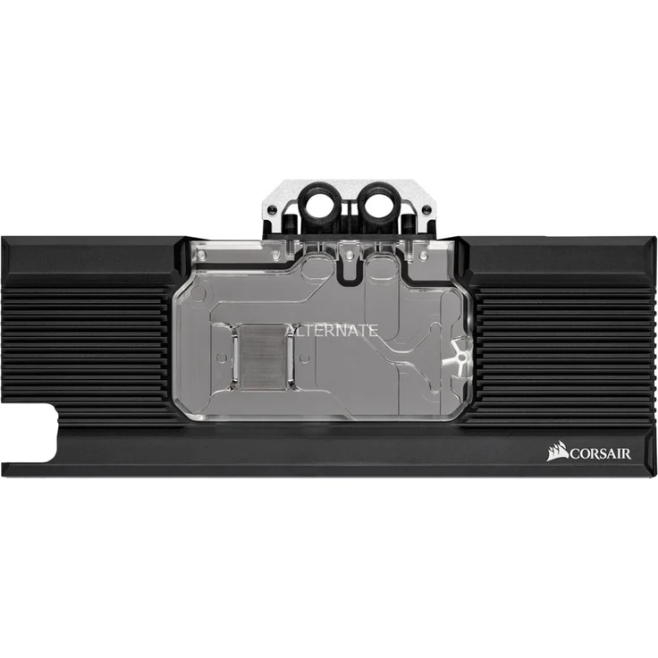 Corsair Hydro X Series, XG7 RGB 20-SERIES GPU-Wasserkühler für NVIDIA GeForce 2080 Founders Edition (Präzise Konstruktion, Aluminium Backplate, Durchflussindikator, Anpassbar RGB-Beleucht) Schwarz – Bild 1
