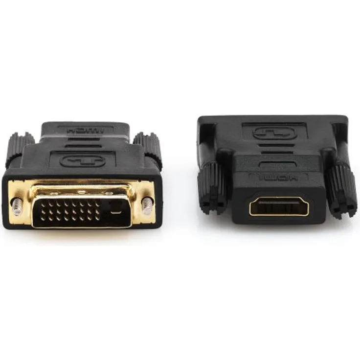 deleyCON HDMI zu DVI Adapter - HDMI Buchse zu DVI Stecker [ vergoldete Kontakte ]