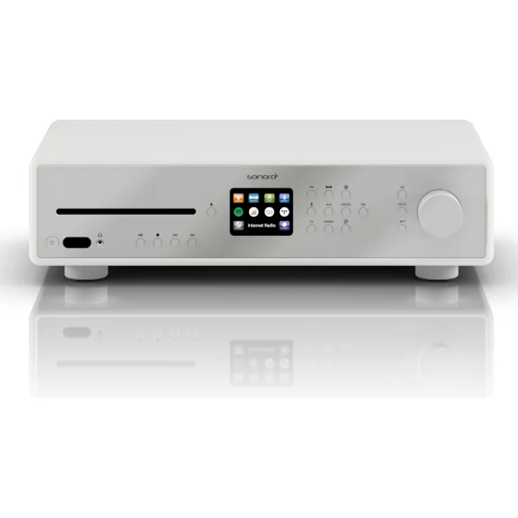 sonoroMAESTRO HiFi Receiver mit Internetradio & CD-Player in weiß – Bild 1