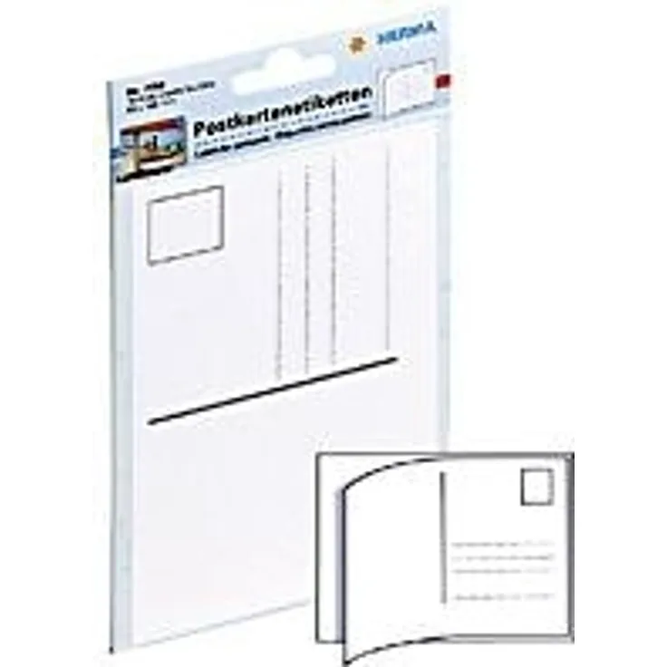 HERMA - Fotopapier, Postkarte - weiß - 95 x 145 mm 10 Etikett(en) (1 Bogen x 10) (7758)